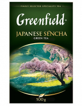 Классикалық жасыл шай Greenfield Japanese Sencha листовой, 100 г