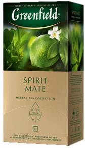 მცენარეული ჩაი Greenfield Spirit Mate ერთჯერად პაკეტებში, 25 ც