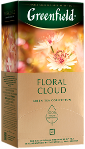 Ароматизированный зеленый чай Greenfield Floral Cloud в пакетиках, 25 шт