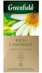 Шөптік шай Greenfield Rich Camomile в пакетиках, 25 дана