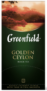  Greenfield Golden Ceylon bags, 25 pcs