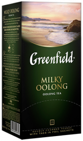 Классикалык көк чай Greenfield Milky Oolong пакеттерде, 25 шт