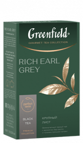 Сlassic black tea Greenfield Rich Earl Grey  leaf, 100 g