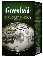 Классикалык кара чай Greenfield Earl Grey Fantasy жалбырак, 200 г