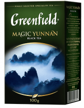Klassik qara çay Greenfield Magic Yunnan yarpaq, 100 qram