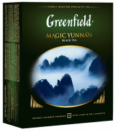 Классический черный чай Greenfield Magic Yunnan в пакетиках, 100 шт