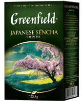 Классический зеленый чай Greenfield Japanese Sencha листовой, 100 г