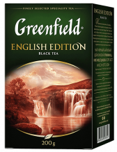 Классический черный чай Greenfield English Edition листовой, 200 г
