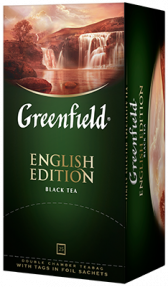 Классический черный чай Greenfield English Edition в пакетиках, 25 шт