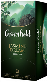 Сlassic green tea Greenfield Jasmine Dream bags, 25 pcs