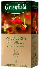 Травяной чай Greenfield Wildberry Rooibos в пакетиках, 25 шт