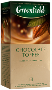 Даамдуу кара чай Greenfield Chocolate Toffee