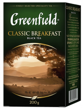 Сlassic black tea Greenfield Classic Breakfast leaf, 200 g