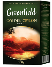 Klassik qora choy Greenfield Golden Ceylon bargli(listovoy), 100 g