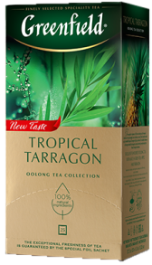 Xushbo'y yashil choy Greenfield Tropical Tarragon paketlardagi, 25 dona
