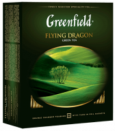 Klassik yaşıl çay Greenfield Flying Dragon paketlərdə, 100 ədəd