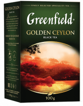 Классикалық қара шай Greenfield Golden Ceylon листовой, 100 г