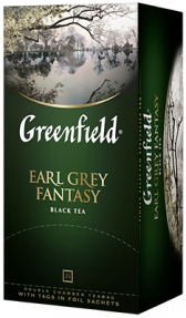 Сlassic black tea Greenfield Earl Grey Fantasy bags, 25 pcs