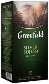 Классикалык кара чай Greenfield Silver Fujian пакеттерде, 25 шт