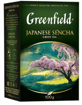 Классикалық жасыл шай Greenfield Japanese Sencha листовой, 100 г