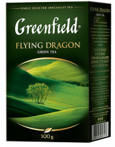 Klassik yaşıl çay Greenfield Flying Dragon yarpaq, 100 qram