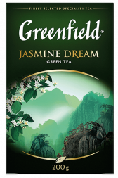 Klassik yaşıl çay Greenfield Jasmine Dream yarpaq, 200 qram